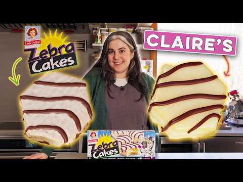 I Tried Making Homemade Zebra Cakes | Claire Recreates