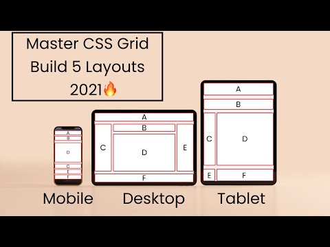 Mastering CSS Grid Model in 2021🔥 - Build 5 Layouts🎖️ || CSS 2021