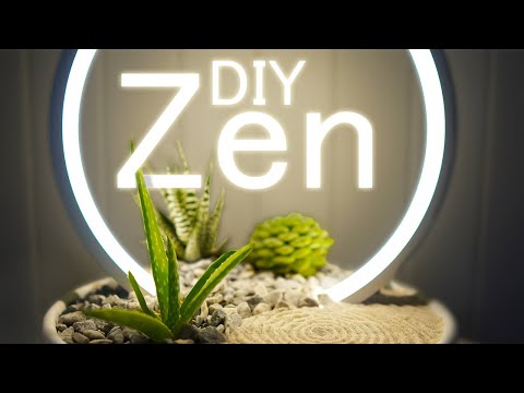 Calming DIY Illuminated Zen Garden