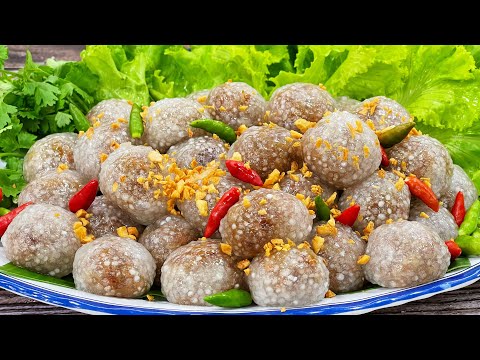 วิธีทําสาคูไส้หมู สูตรทำขาย แป้งนุ่มไม่เหนียว ไส้รสเข้มข้นกลมกล่อม อร่อยสุดๆ | Tapioca Balls