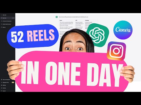 Bulk-Create 52 Reels with Canva Pro & ChatGPT [NO Excel!]