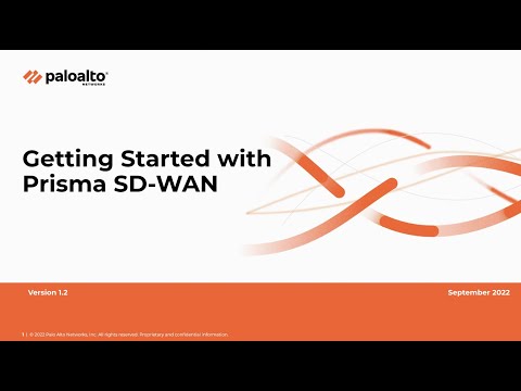 Getting Started with Prisma SD WAN