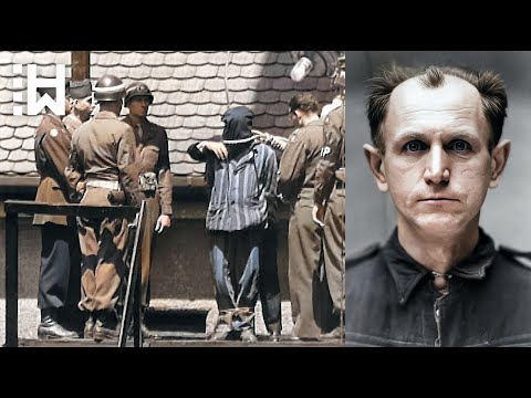 Execution of a Nazi psycho who killed over 300,000 people & burned children alive - H. Böttcher