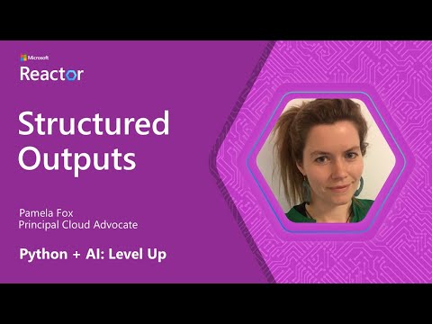 Python + AI: Structured outputs