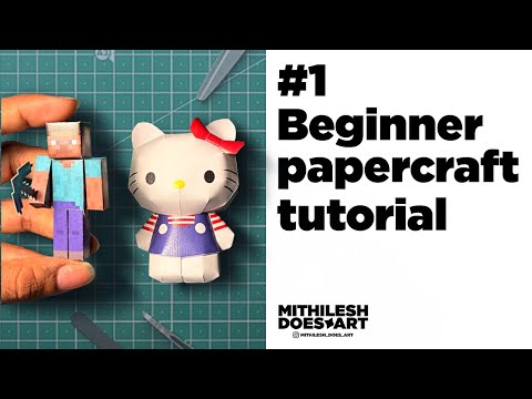 Beginner papercraft tutorial | Step-by-Step Guide to Start Papercrafting (Full Tutorial)
