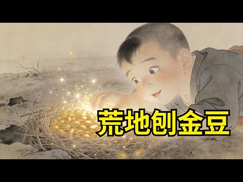 孤兒在荒地開墾，餓得暈倒時，手中的生鏽鋤頭竟自己往下鑽，刨出壹窩會自己長大的金豆子！【心事郵局】#民間故事#傳統故事#故事頻道#聽書#睡前故事#情感