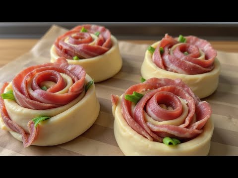 TASTIER THAN PIZZA! Puff pastry with bacon in 10 minutes!