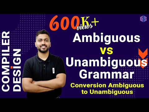 Lec-37: Ambiguous vs Unambiguous Grammar with examples | Conversion Ambiguous ➡️ Unambiguous
