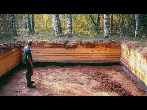 Two Men Build HUGE CABIN Underground | Start to Finish by @Life in the Siberian forest