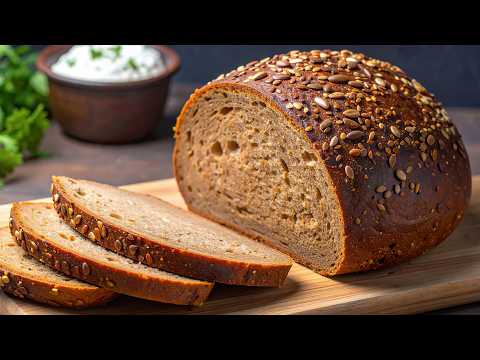 Ohne Mehl und Hefe! Gesundes Brot in 5 Minuten! Schnell und einfach!
