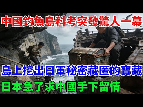 中國釣魚島科考突發驚人一幕，島上挖出日軍秘密藏匿的寶藏，日本急了跪求中國手下留情【奇遇天下】#奇聞#故事#真相#風水鑒寶#釣魚島#寶藏#日本