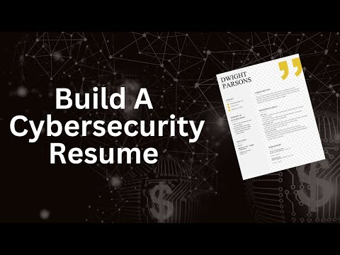 Cybersecurity Resume With No Experience