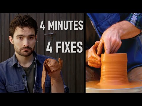 Make Any Shape on the Potter's Wheel | 4 Problems & How to Fix Them