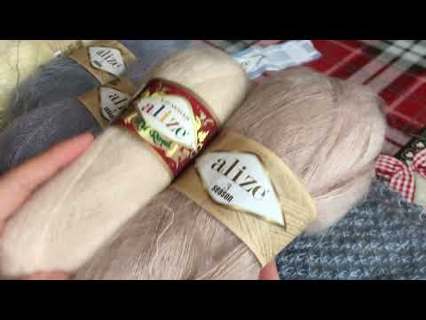 ПРЯЖА МОХЕР! КОРОЛЕВСКИЙ ДУЭТ НИТЕЙ ALIZE 3 SEASON И ALIZE KID ROYAL 50! ВЯЗАНИЕ СПИЦАМИ