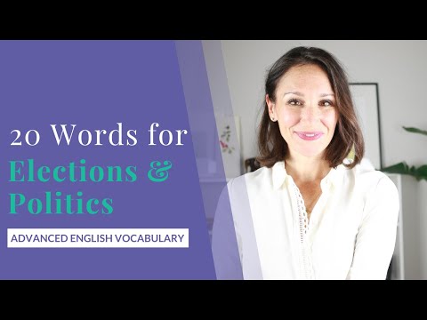 Advanced English Vocabulary for Elections and Politics [20 New Vocabulary Words]