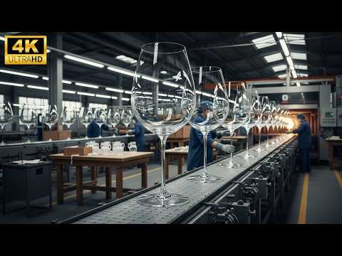 Inside the Crystal Glass Factory: From Molten Crystal to $10,000 Glassware (Full ASMR Process)