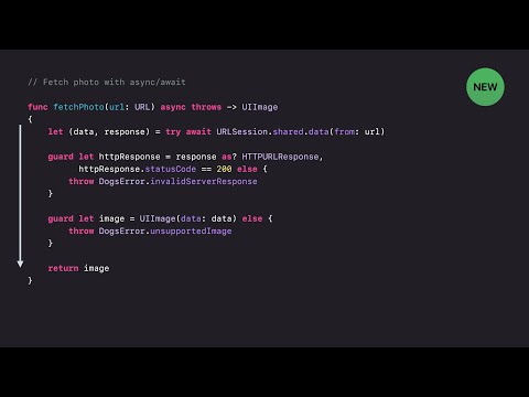 WWDC21: Use async/await with URLSession | Apple