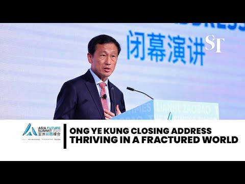 [FULL] Ong Ye Kung on thriving in a fractured world | Asia Future Summit 2025