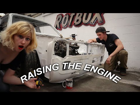 Engine Raise in a Lowered Car! {MK1 Caddy Project}