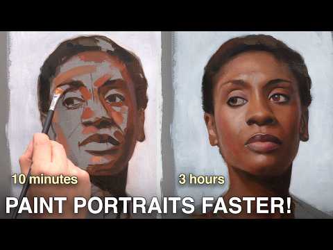 Paint Portraits FASTER using the Alla Prima Method. David Kassan
