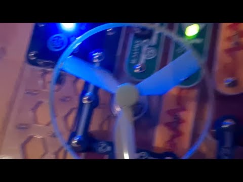 Snap Circuits color lights and fan operation