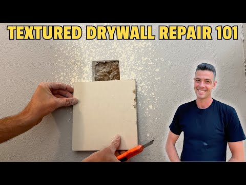 How to Repair Textured Drywall from Start to Finish!