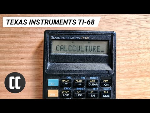 TI-68 - Scientific calculator from 1989