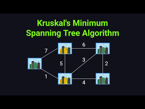 Kruskal’s Algorithm Visually Explained (Minimum Spanning Tree)
