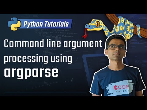 24. Command line argument processing using argparse [Python 3 Programming Tutorials]