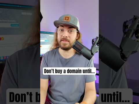 Watch this before buying a domain. #DomainNames #WordPress #WebDesign #WebDevelopment