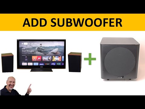TV Stereo Subwoofer  - How to Add