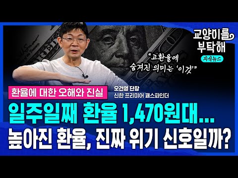 [지식뉴스] 일주일째 환율 1,470원대... 높아진 환율, 진짜 위기 신호일까? 고환율 '뉴노멀'에 숨겨진 의미 (ft.오건영 신한 프리미어 패스파인더 단장) / 교양이를 부탁해