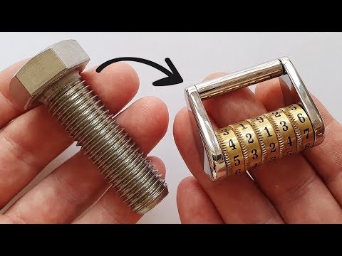 I turn a Stainless Bolt into a Combination Lock