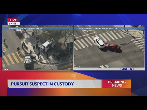 Fleeing SUV driver causes several collisions, runs on foot into garage