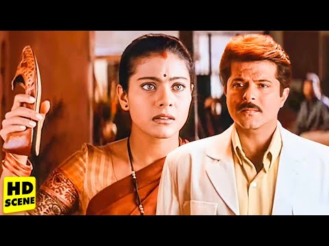 अनिल कपूर को मारने के लिए काजल ने उठाई जूती | Hum Aapke Dil Mein Rehte Hain Full Hindi Movie Scene