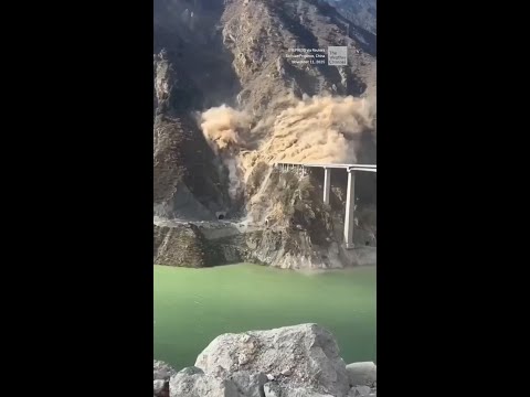 Massive Bridge Collapses In Landslide