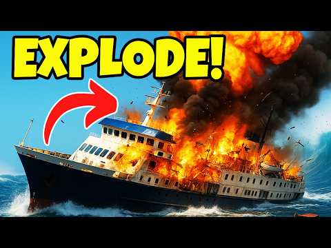 Clicking “SELF DESTRUCT” on a CRUISE SHIP! | Stormworks Survival