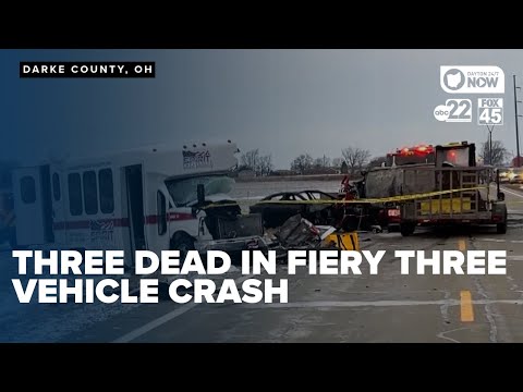 Car crash and fire on SR49 in Darke County claim lives of 3 people, 3 others hurt