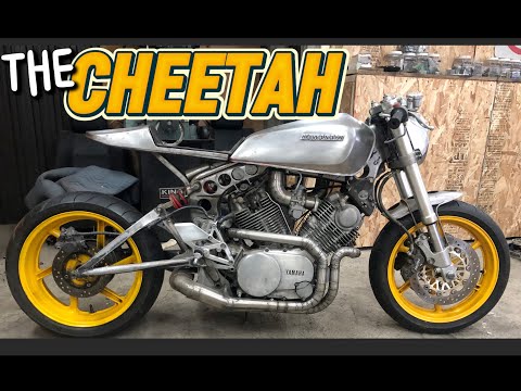 the CHEETAH xv920 YAMAHA VIRAGO Cafe Racer fabrication