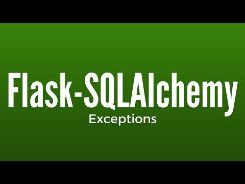 Handling Exceptions In Flask-SQLAlchemy