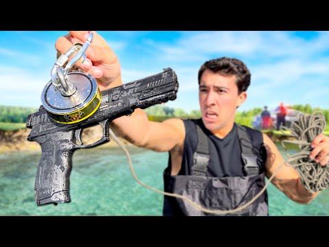 Magnet Fisher VS 100 Miles of Water! *cops called*
