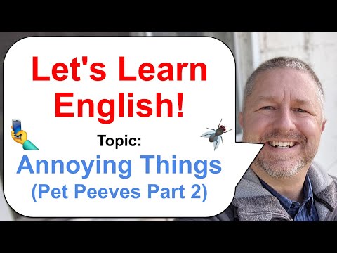 Let's Learn English! Topic: Annoying Things! (Pet Peeves Part 2) 🐜