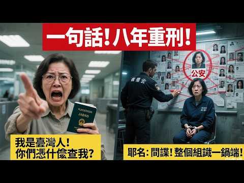 “我是臺灣公民！”中國大媽對海關咆哮，不料一句“公安”暴露身份！最終被判刑八年，整個犯罪組織被一網打盡！