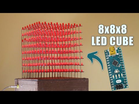How to make 8x8x8 LED Cube at home in Hindi 🔥 LED Cube कैसे बनाएं ?🔥