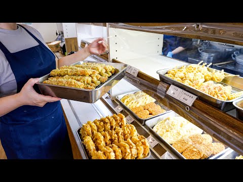 Tempura Rush! 4AM! Close-up on the Preparations at the Early Morning Self Served Udon Restaurant