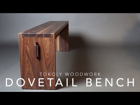 Building a MITERED DOVETAIL BENCH George Nakashima Inspired
