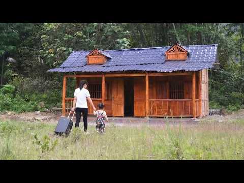 Single Mother Builds a DREAM HOME Off-Grid in the Forest in 120 Days