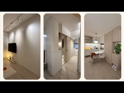 MIC兩房單位設計，與設計師配合，展現客人品味，營造簡約清新小蝸居