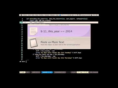 Clayton Parker - So you think you can PDB? - PyCon 2015