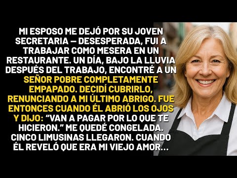 Mi esposo me dejó por su secretaria de 20 años  Abandonada, le di mi abrigo a un hombre pobre en